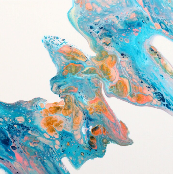 Schilderij getiteld "Taurus" door Melissa Schaller, Origineel Kunstwerk, Acryl