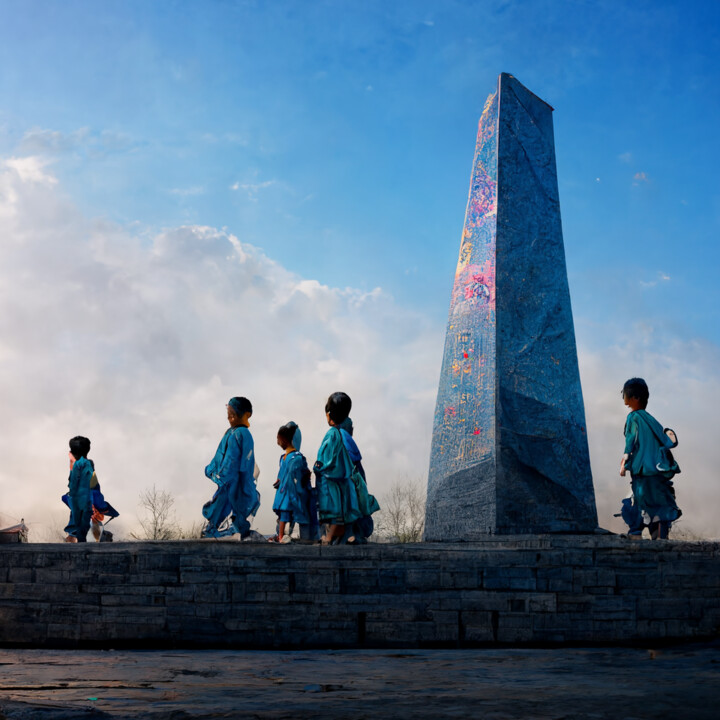 人民英雄纪念碑 Monument aux héros du peuple 数字艺术