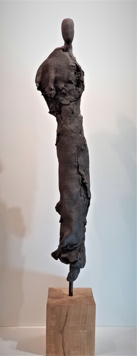Sculptuur getiteld "Passager #2" door Murielle Huvé-Lejeune, Origineel Kunstwerk, Keramiek