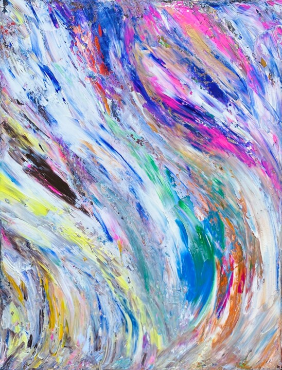 Painting titled "Daydreaming" by Mayumi Yamamoto, Original Artwork, Oil