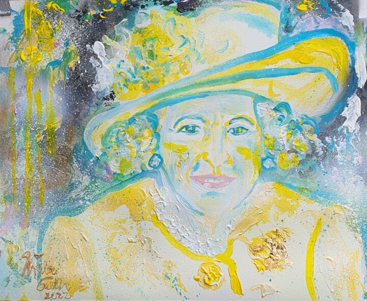 Special offer : Queen Elizabeth II. forever 绘画, 15.8x19.7 in