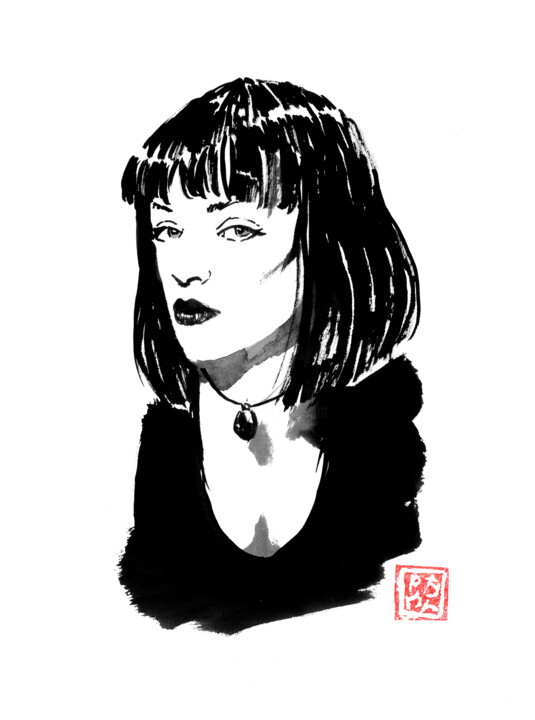mia wallace 图画, 15.8x11.8 in