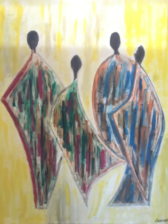 Unit #1022. “Africana Mistresses” 绘画, 30x24 in