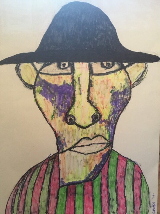 Unit #314 “Oscar the Liar” 绘画, 28x22 in