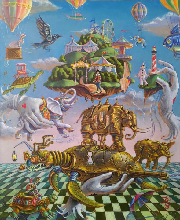 Parting with the past 绘画, 23.6x19.7 in