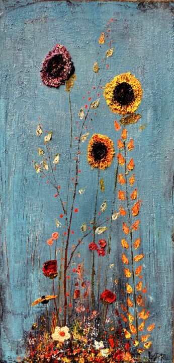 Camilia's Garden 绘画, 36x18 in