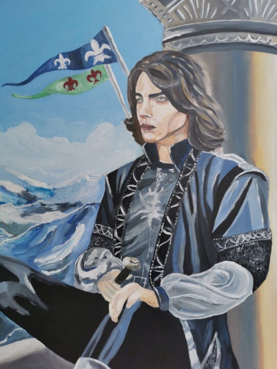 Guerrier humain 绘画, 23.6x19.7 in