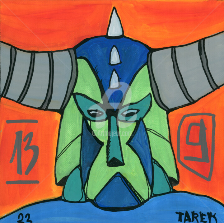 Golgoth 13 绘画, 7.9x7.9 in