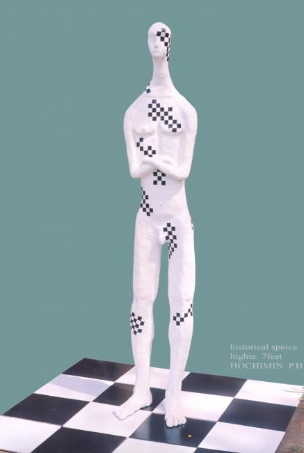 Sculpture intitulée "the man" par Hochimin Ph, Œuvre d'art originale