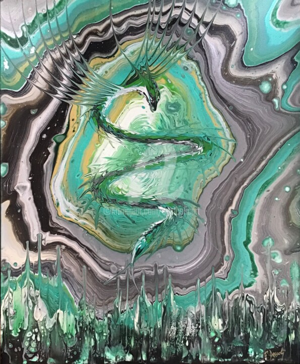 Izarus 绘画, 23.6x20.1 in