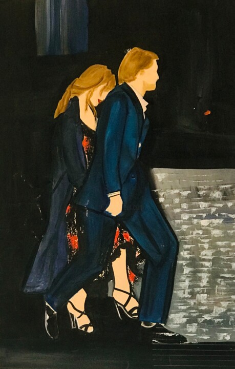 数字艺术 标题为“Walk by” 由Sharmene Yousuf (Meneartiste), 原创艺术品, 数字油画