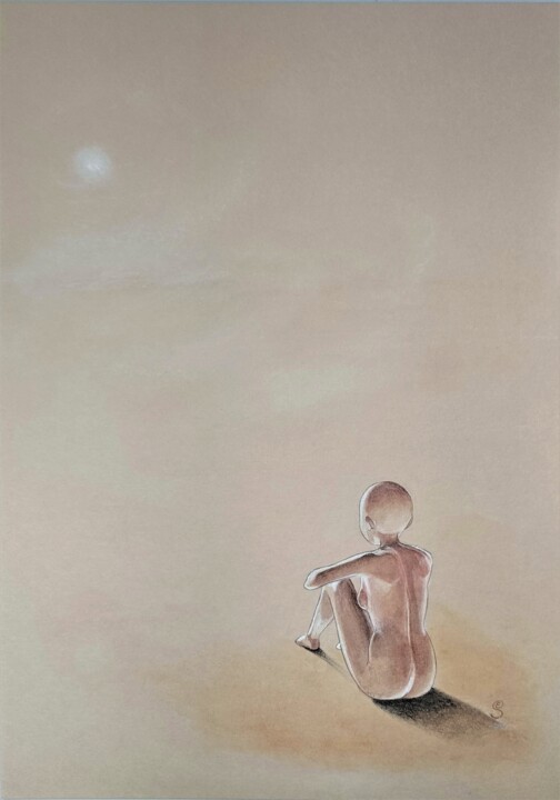 Drawing titled "Adolescence" by Edith Stenven, Original Artwork, Ink