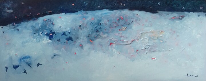 Malerei mit dem Titel "immensité" von Lorenz, Original-Kunstwerk, Acryl Auf Keilrahmen aus Holz montiert