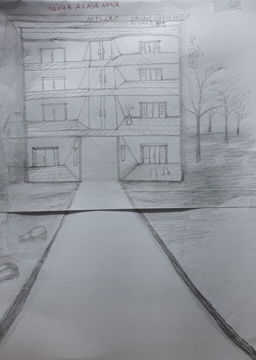 CASA NOVA 绘画, 16.5x12.6 in