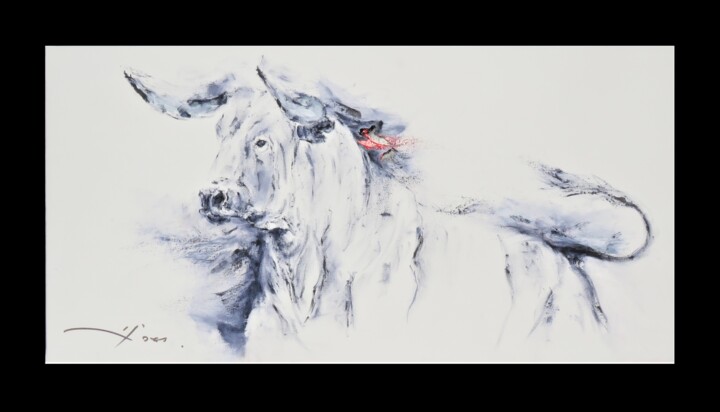 455_Toro 绘画, 15.8x31.5 in