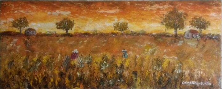 Milharal 绘画, 13.8x33.9 in