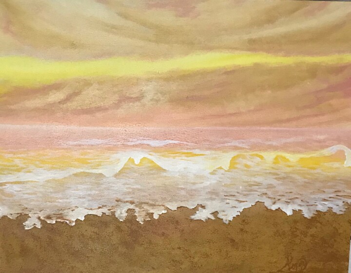 Pastel painting 绘画, 22x28 in