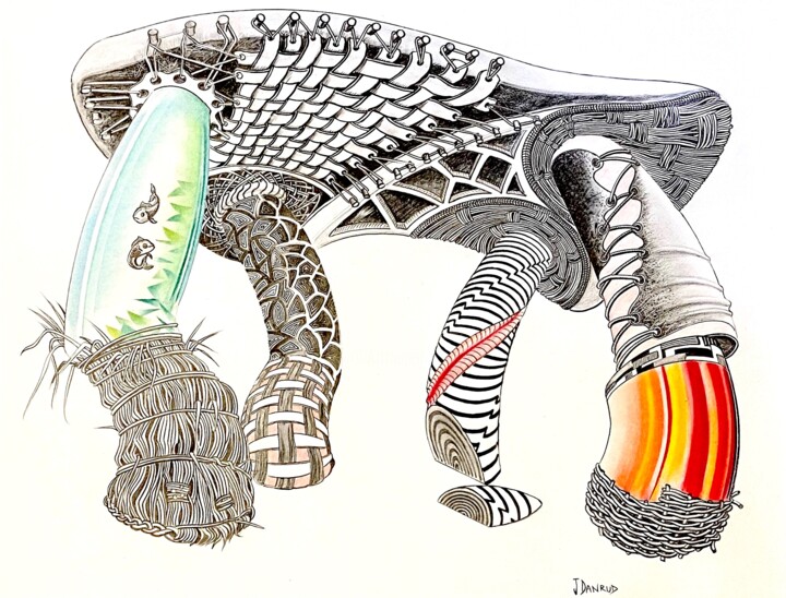 Under the table, V1 (French: Dessous de table, V1) 图画, 21.7x27.6 in