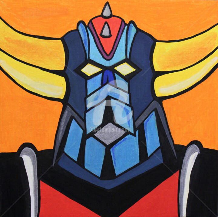 Goldorak 12 绘画, 11.8x11.8 in
