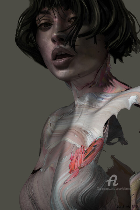 She's the Moon Digital Arts, 39.4x25.6 in