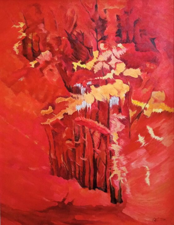 Autumn 绘画, 35.4x27.6 in