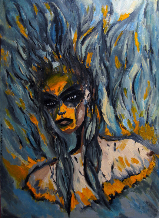 Mercury guilt (Mercurius culpae) 绘画, 27.6x19.7 in