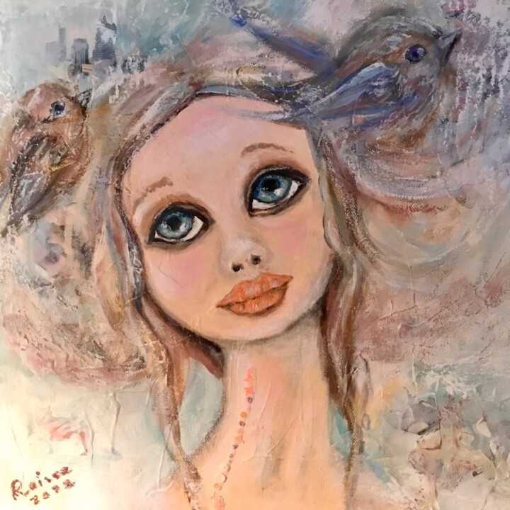 Lucky dreamer 绘画, 15.8x15.8 in