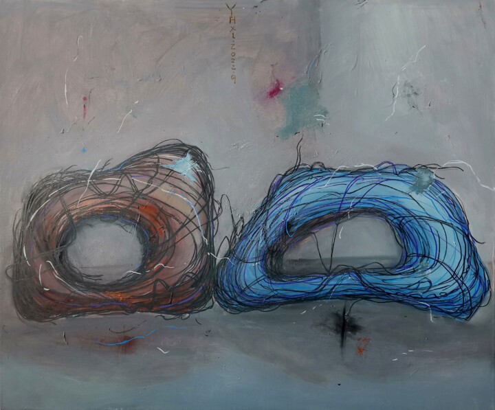 短憩 绘画, 19.7x23.6 in
