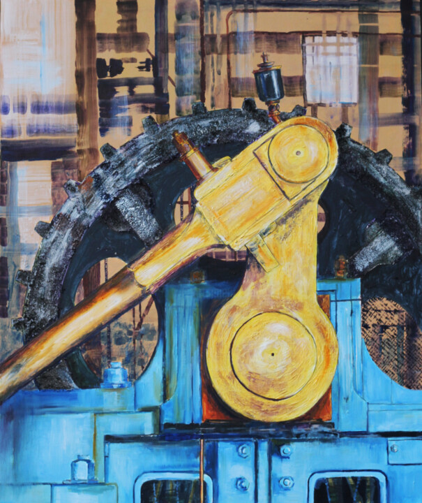 La bielle-manivelle 绘画, 19.7x16.3 in