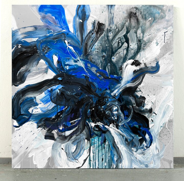 Monochrome flower 2 绘画, 39.4x39.4 in