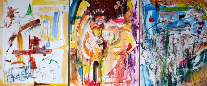 绘画,  25.6x59.1 in 