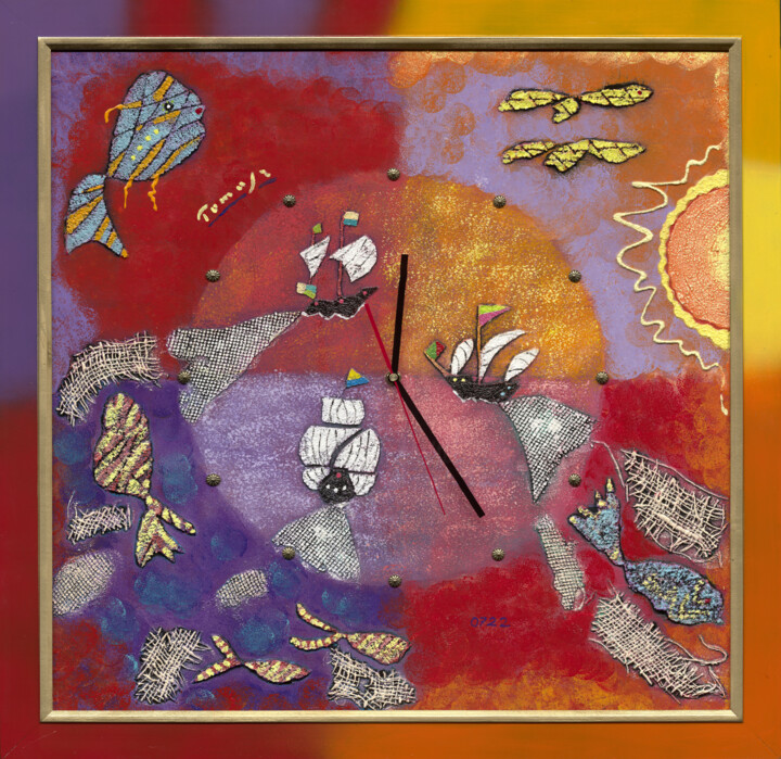 Fishing in times of Great Geographical Discoveries 绘画, 23.6x23.6 in