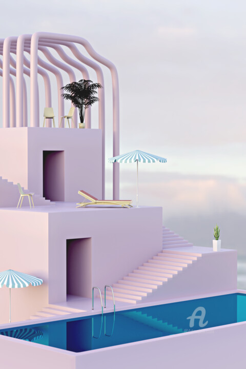 Futuristic hotel Digital Arts