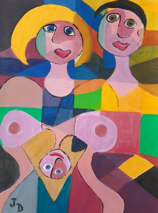 Parentalité 绘画, 25.6x19.7 in