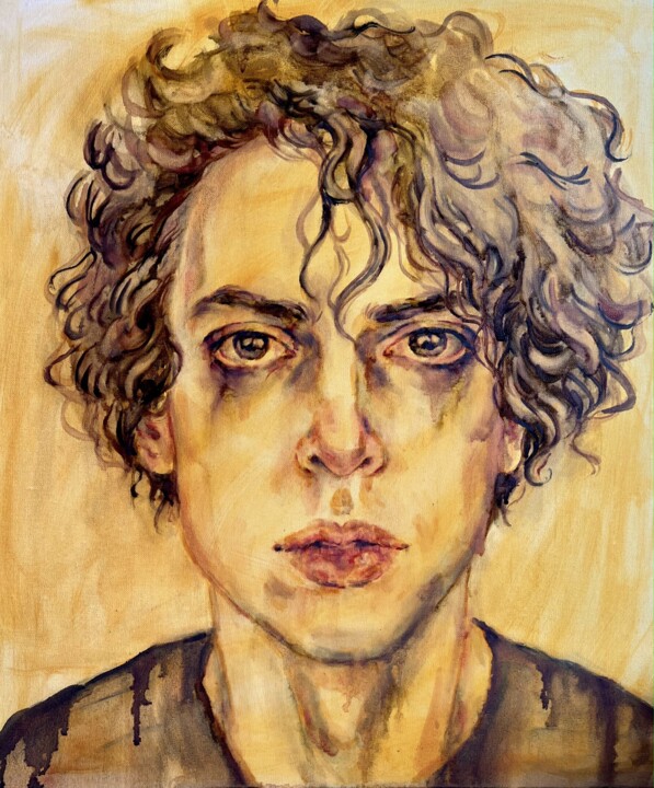 Why don't you ask me how I am , Dad? 绘画, 23.6x19.7 in