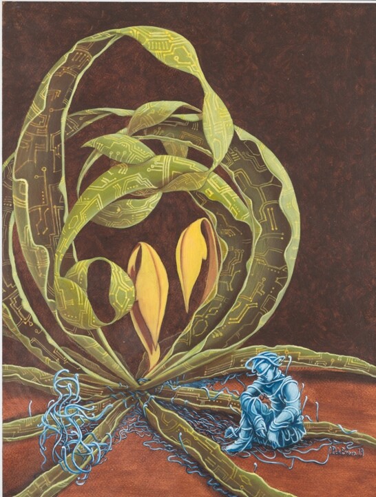 Expérience de nous 미술작품, 18.1x15 in