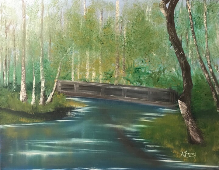 Rest stop 绘画, 22x28 in