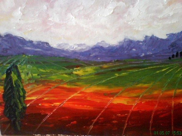 Painting titled "Spring to Autumn" by Aud, Original Artwork