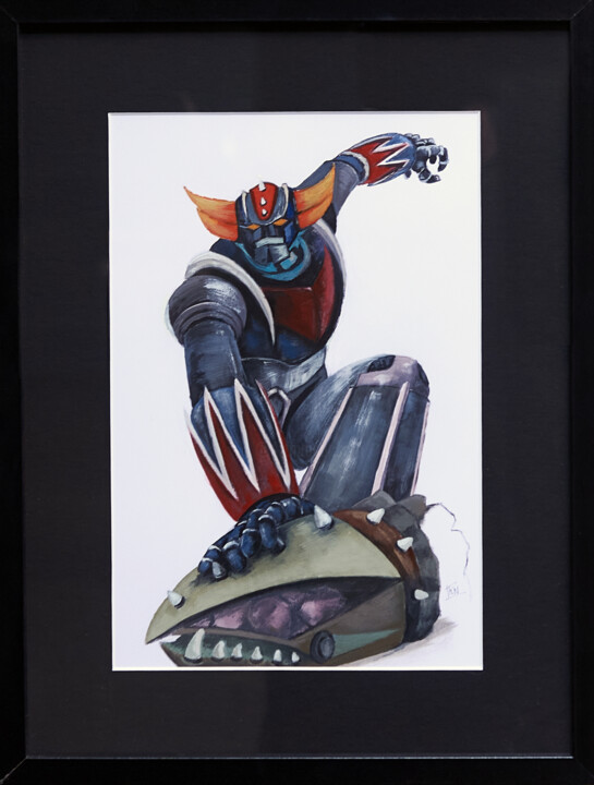 Goldorak Golgoth 绘画, 11.8x7.9 in