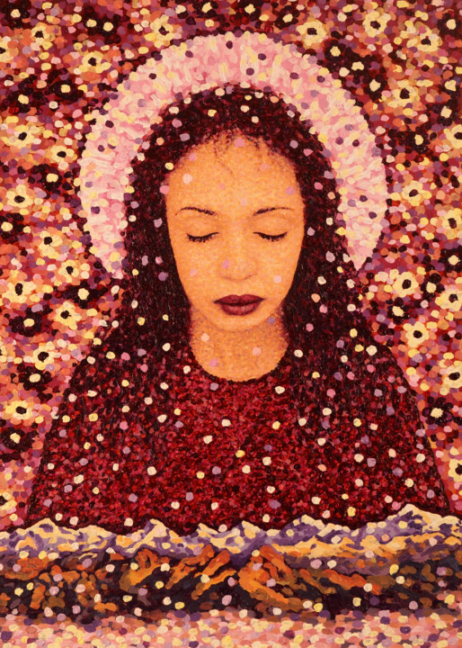 Navidad en las Montañas, Series: Modern Times 绘画, 27.6x19.7 in