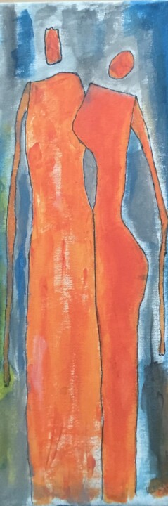 Unit #169 “Siblings” 绘画, 15x6 in