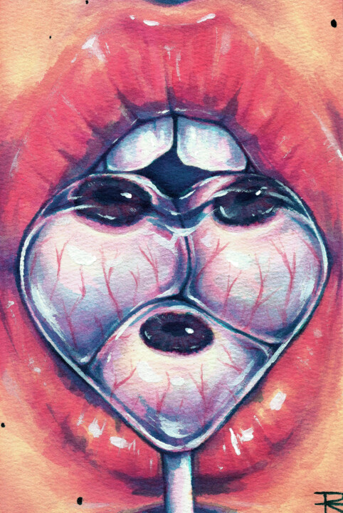 绘画,  8.3x5.8 in 