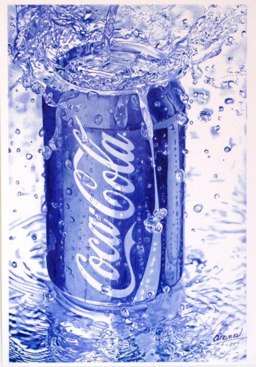 Boite de coca explosive 图画, 19x13 in