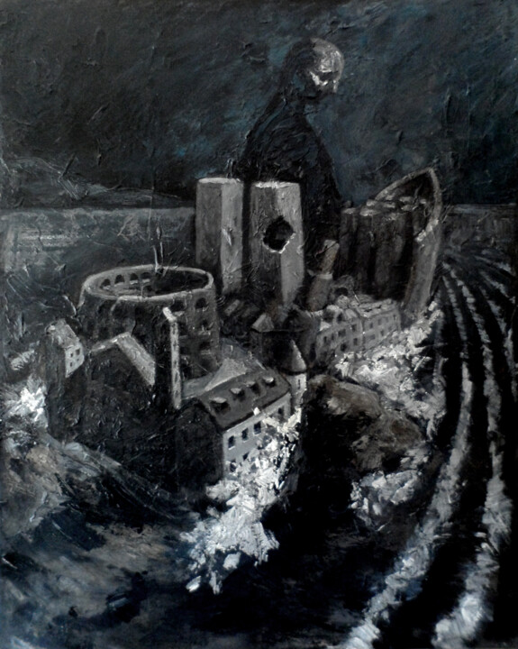 Naufragio 绘画, 39.4x27.6 in