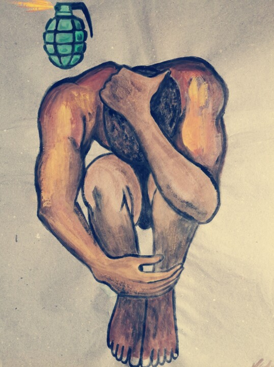 Resilienza 绘画, 16.9x13.8 in