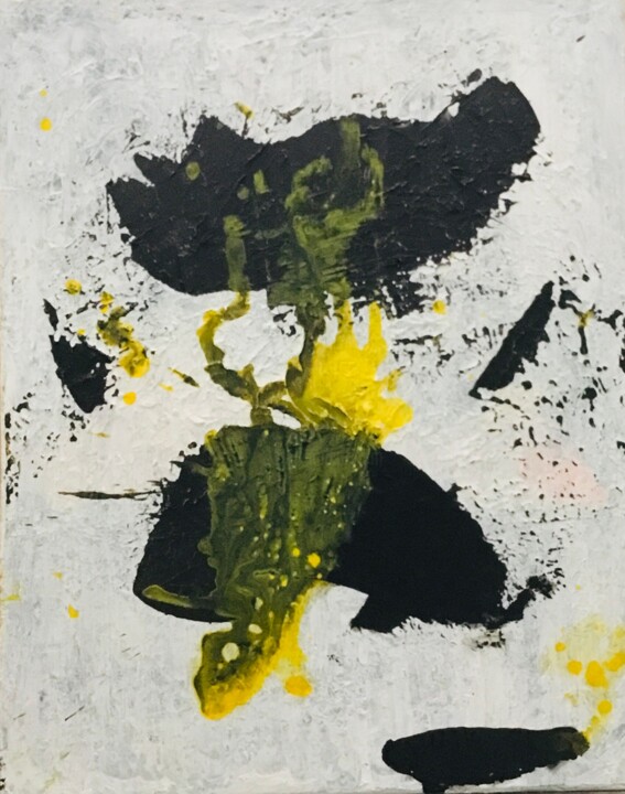 “Unit #147 “Black Cosmic” 绘画, 20x16 in