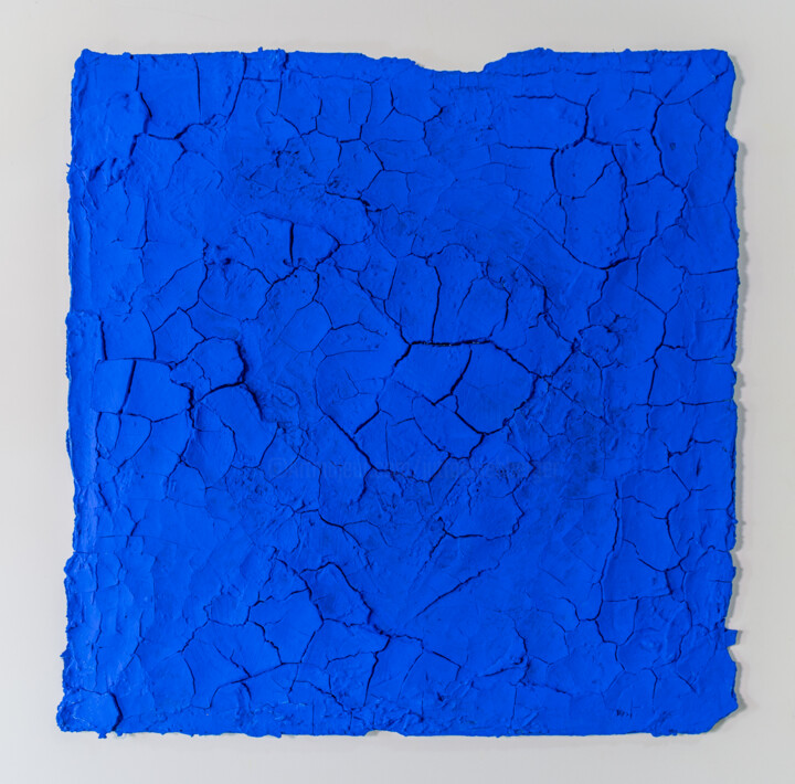 Bausteine der Malerei - Stoffliches Blau 绘画, 16.5x16.5 in