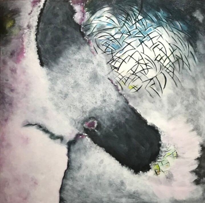 绘画,  46x46 in 