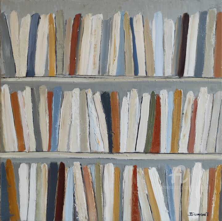 les livres de poche 绘画, 15.8x15.8 in