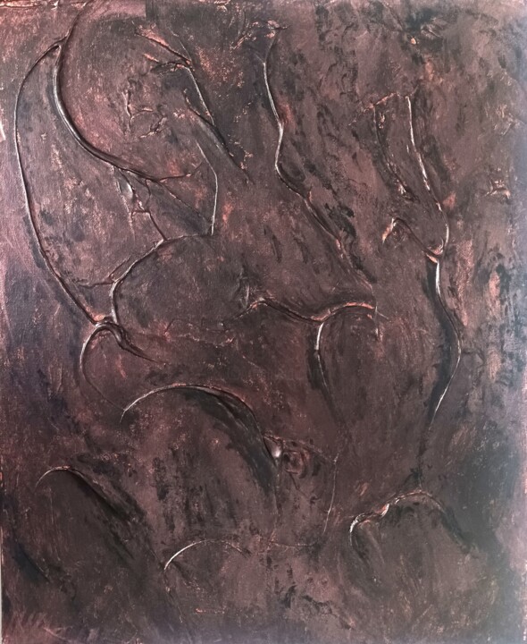 Peinture intitulée "Comme un bronze" par Renaud Angerville-Langlois, Œuvre d'art originale, Acrylique Monté sur Châssis en b…